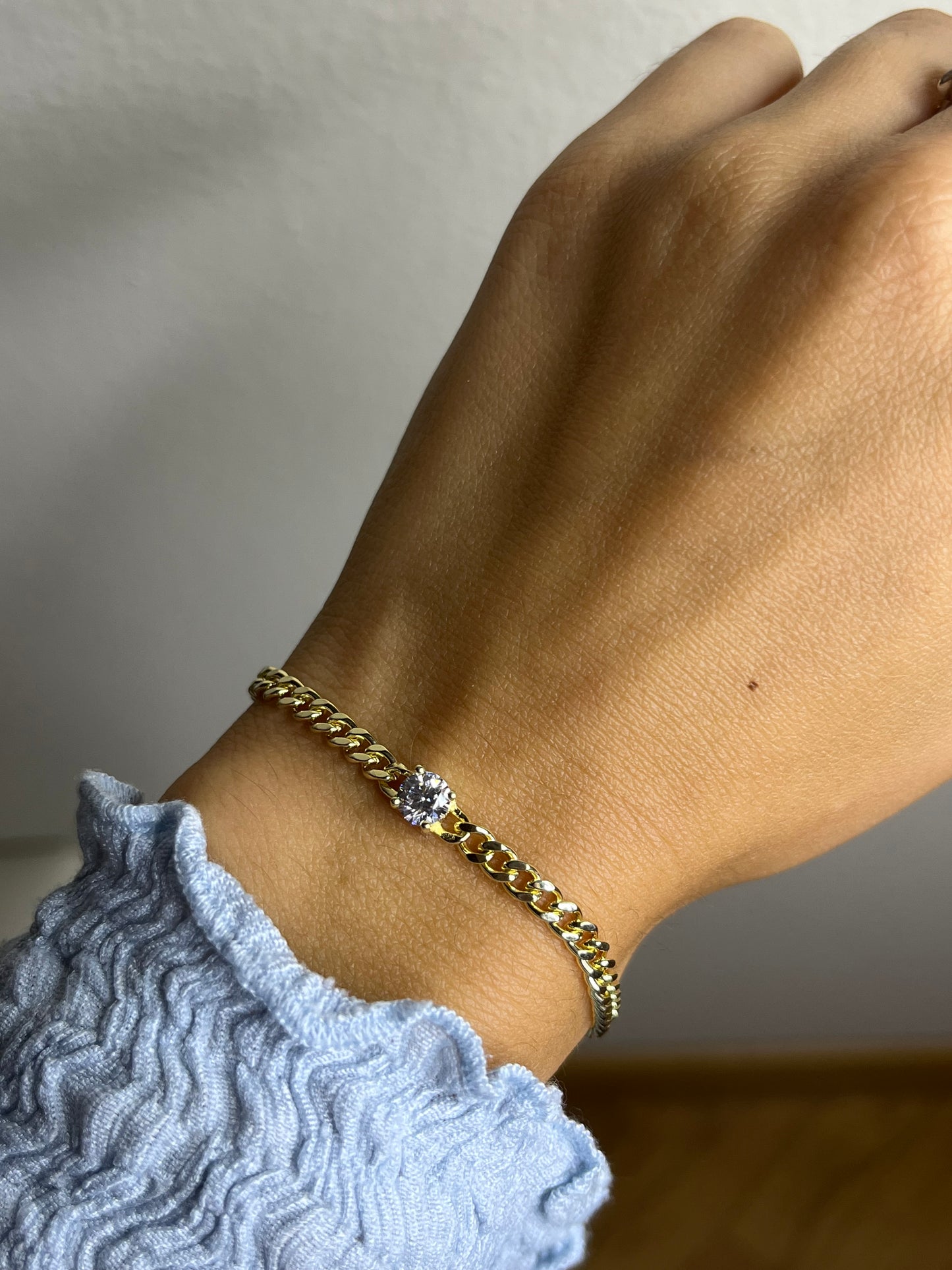 Bracciale groumette e punto luce