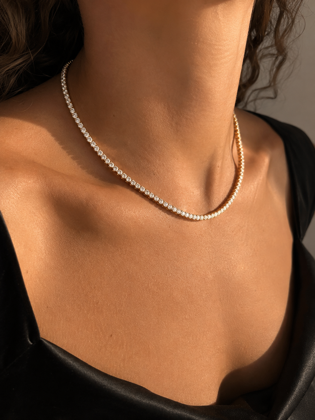 Collana rigida tennis
