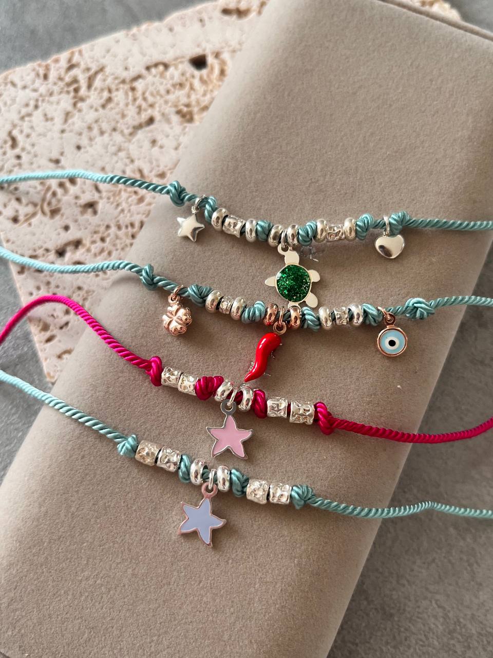 Collana cordino 1 charm