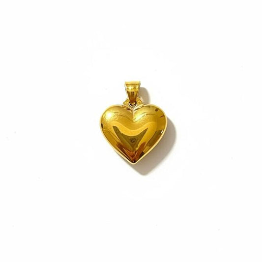 Charm cuore bombato