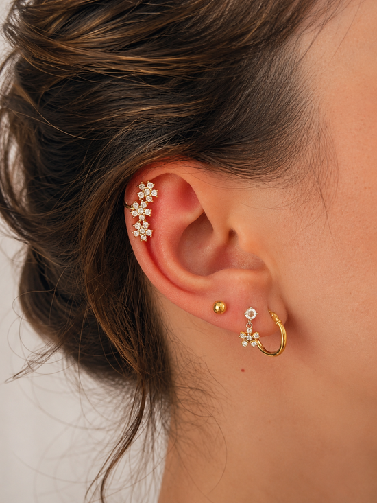 Earcuff fiori