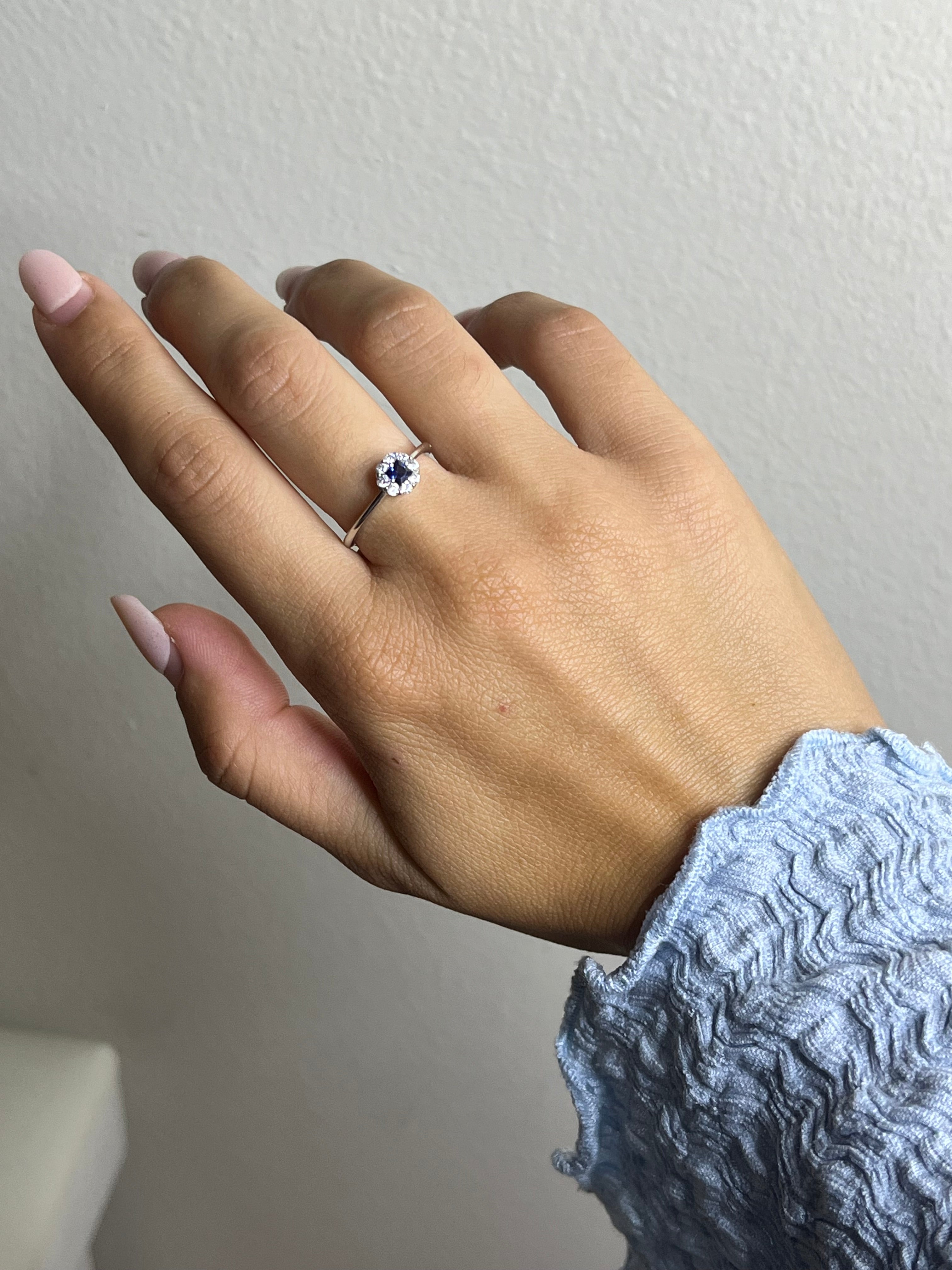 Anello mini kate quadratino