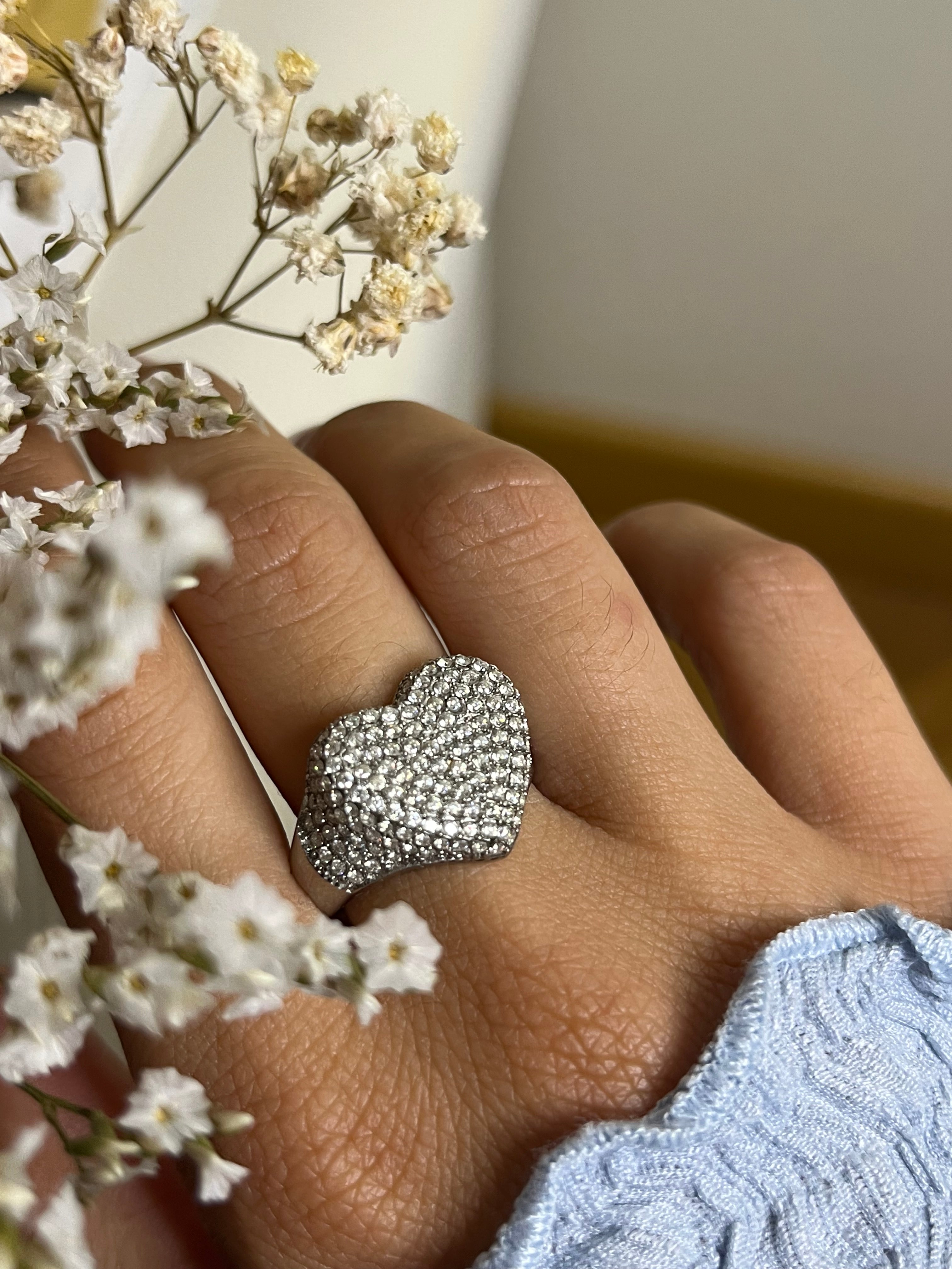 Anello chevalier cuore
