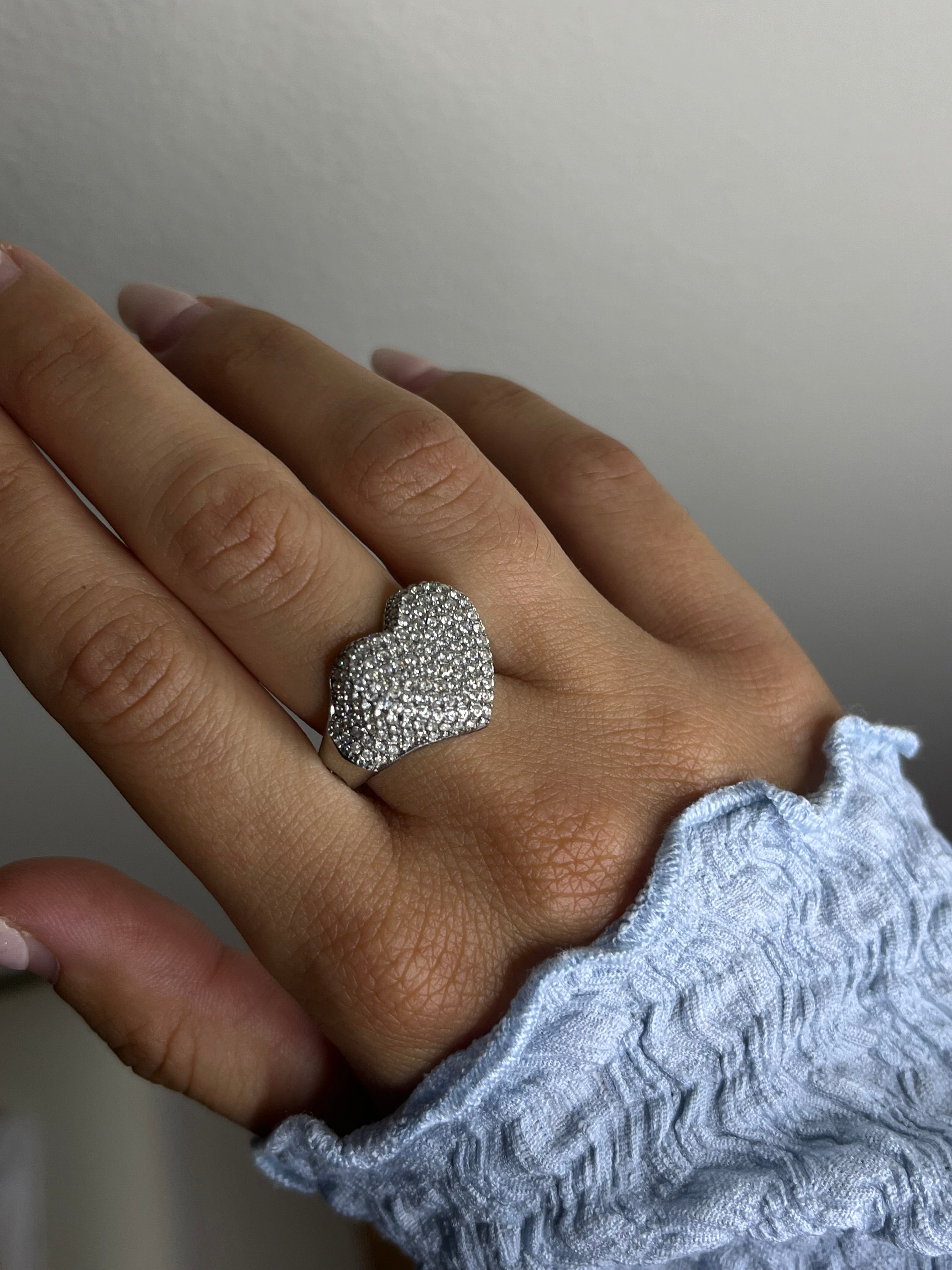 Anello chevalier cuore