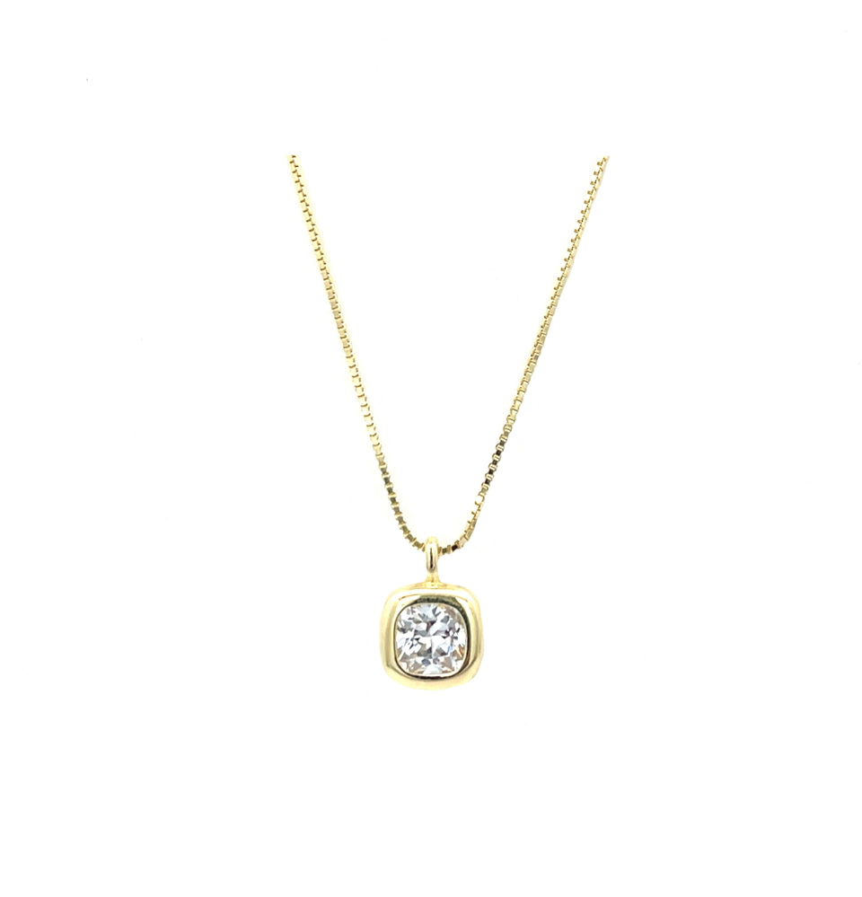 Collana punto luce quadratino