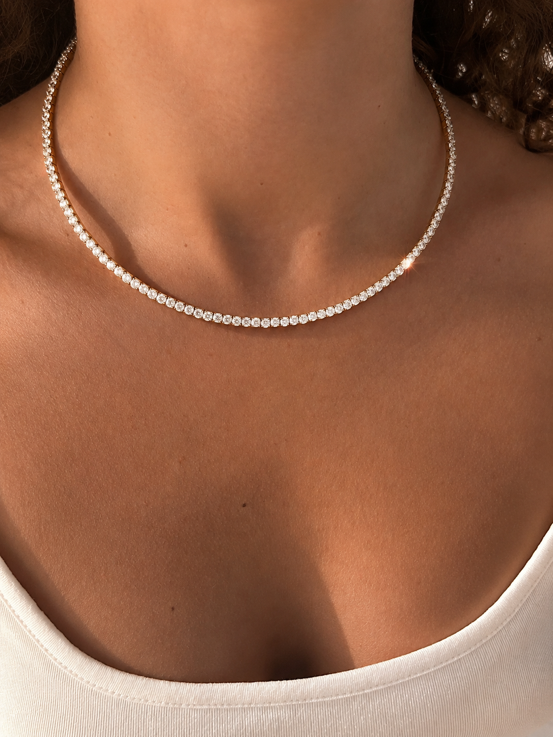Collana rigida tennis