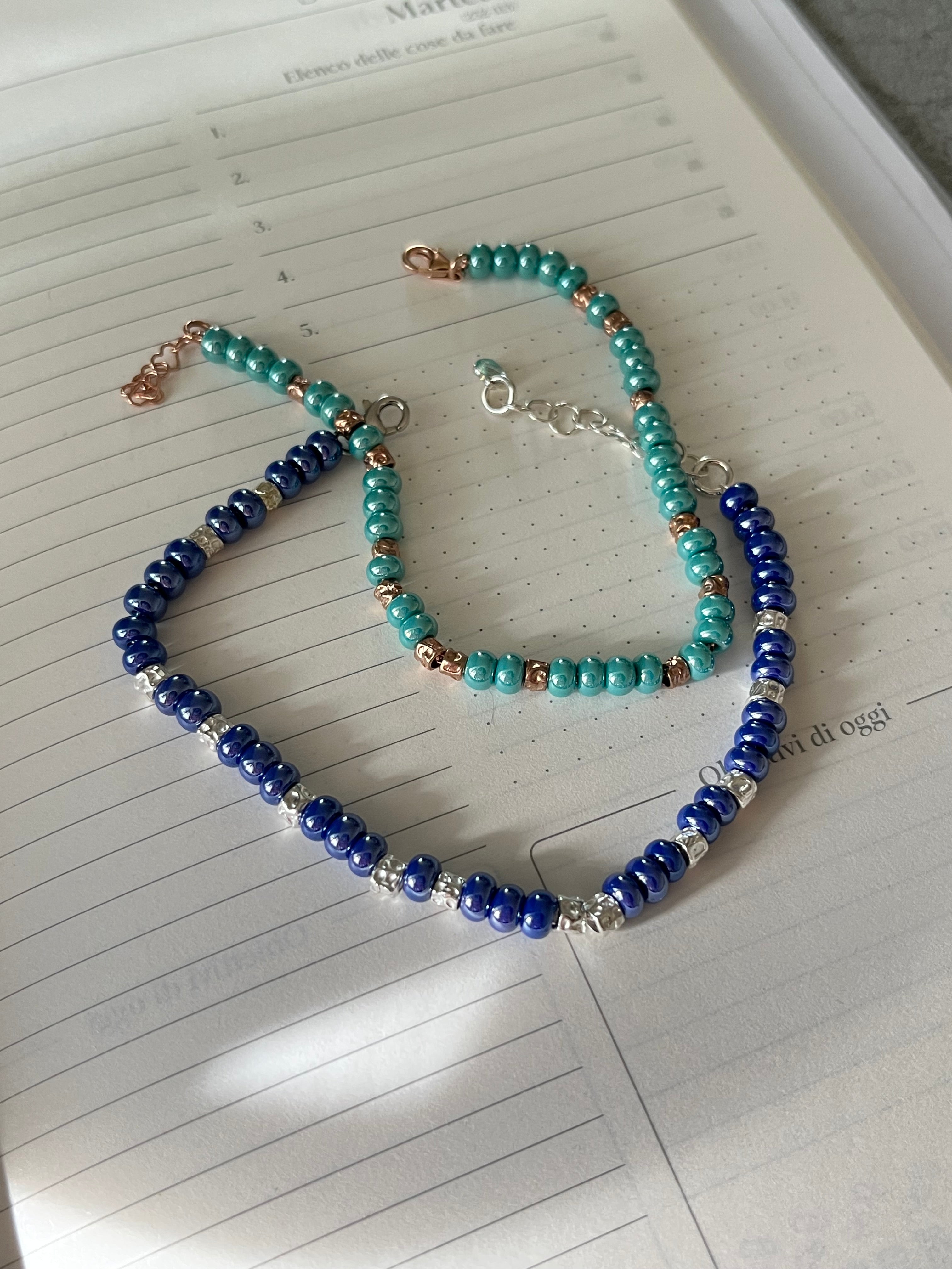 Bracciale pepite colorate