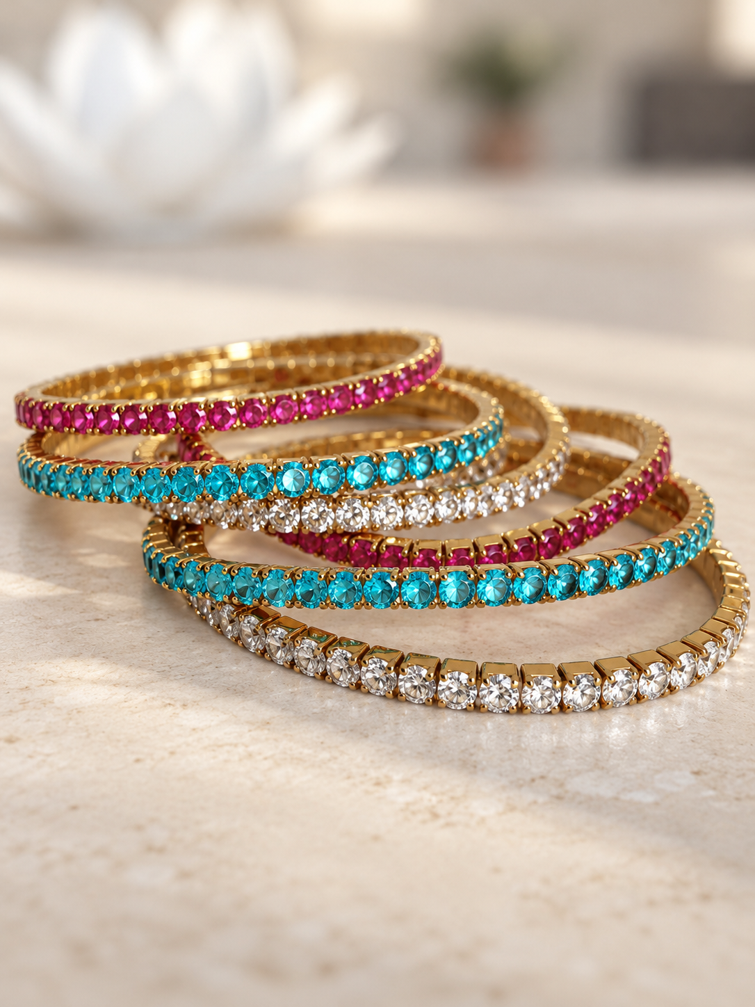 Bracciale Tennis elasticizzato