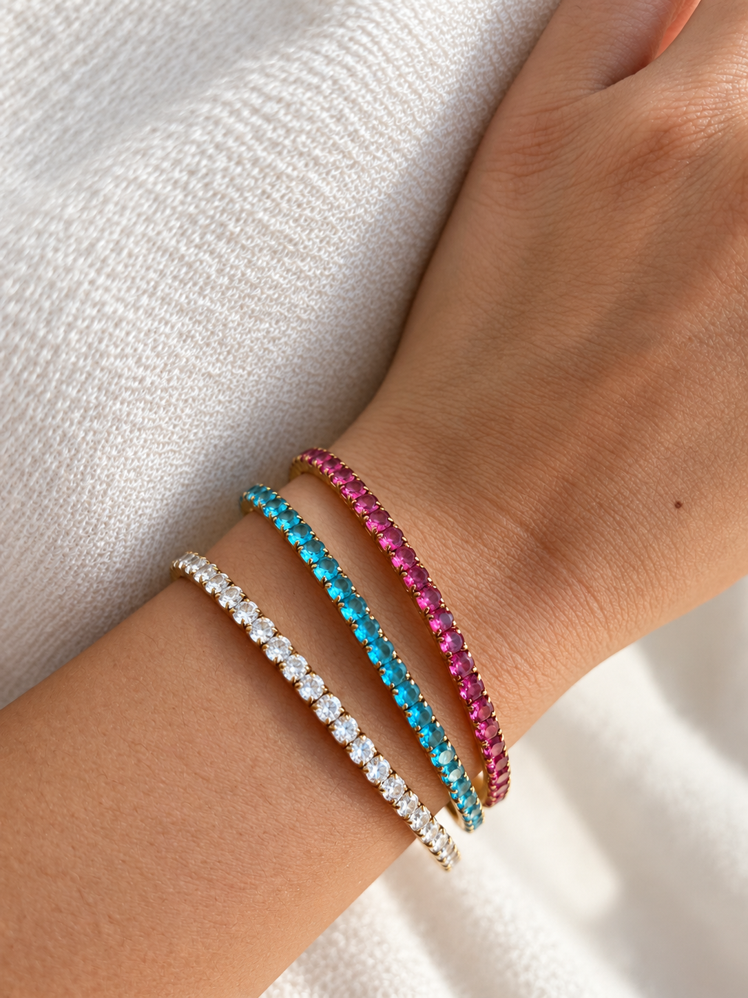 Bracciale Tennis elasticizzato
