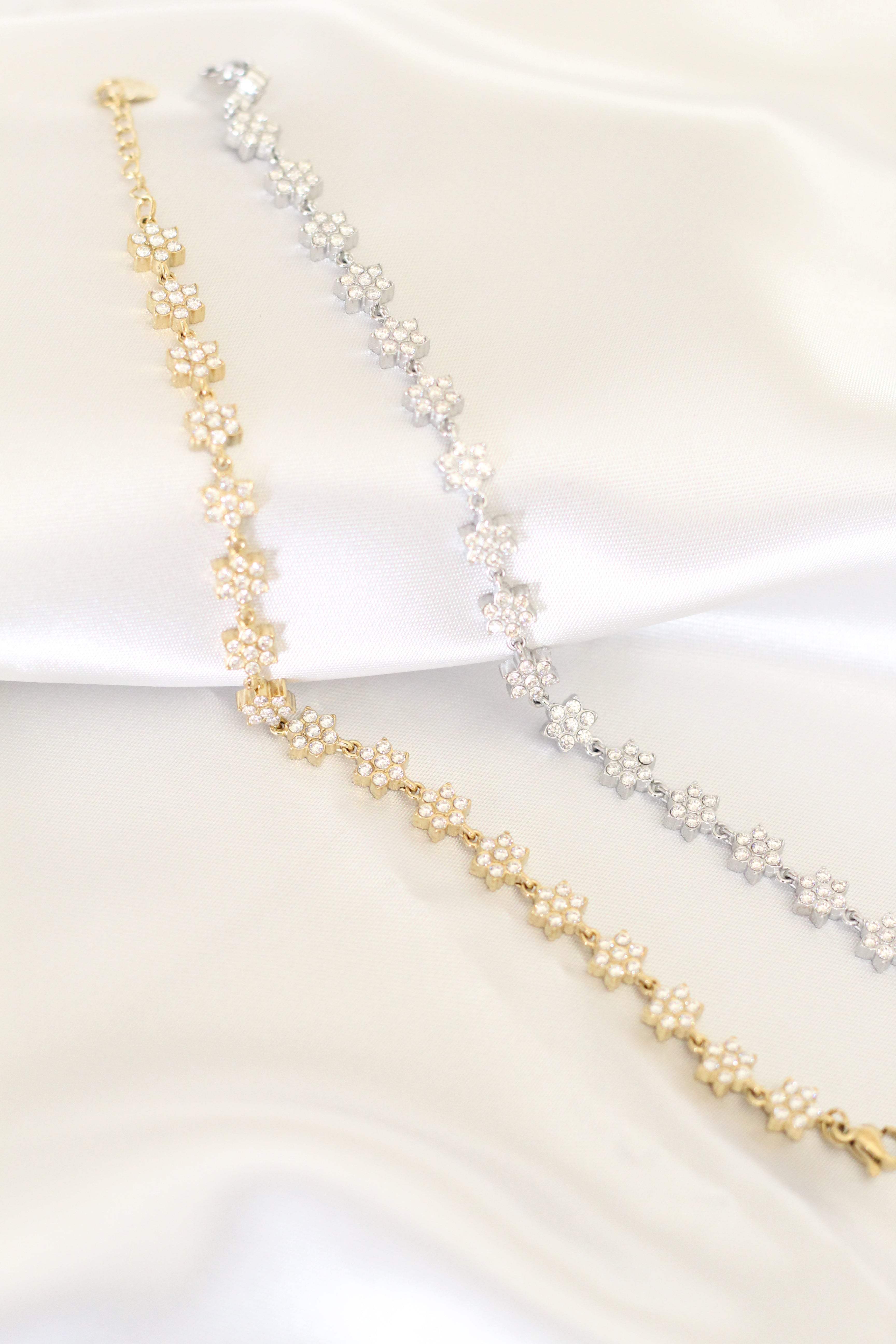 Bracciale tennis fiori