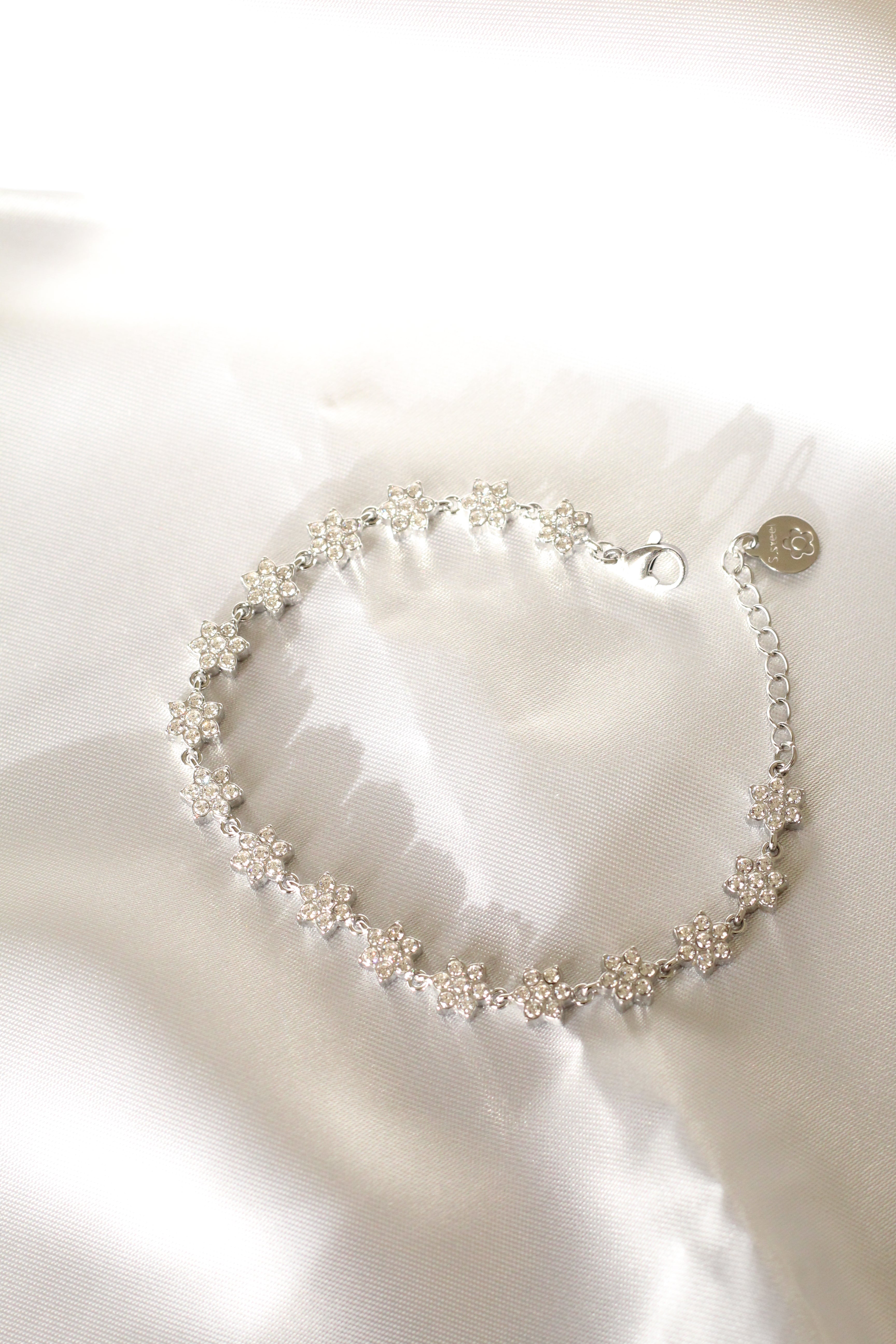 Bracciale tennis fiori