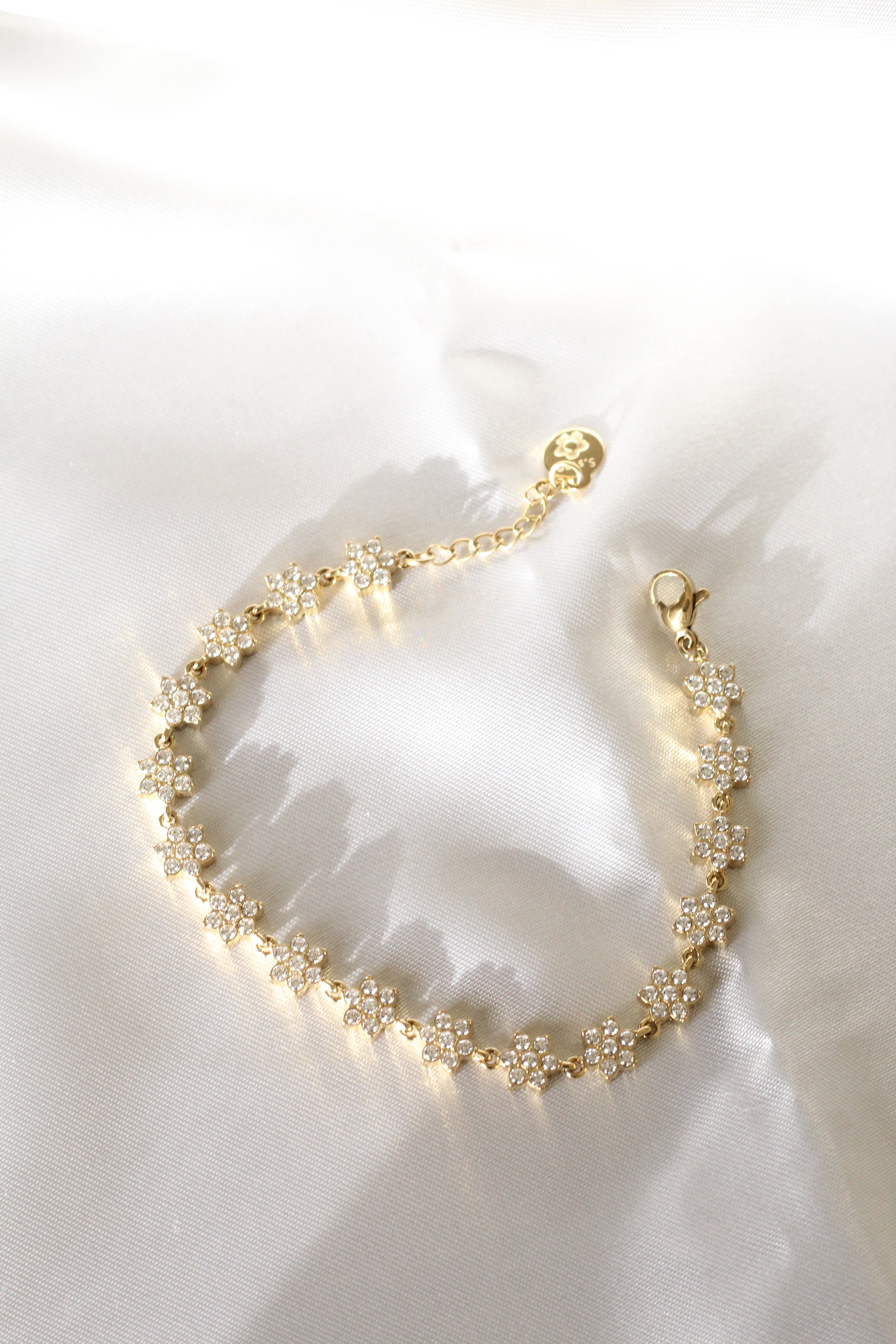 Bracciale tennis fiori