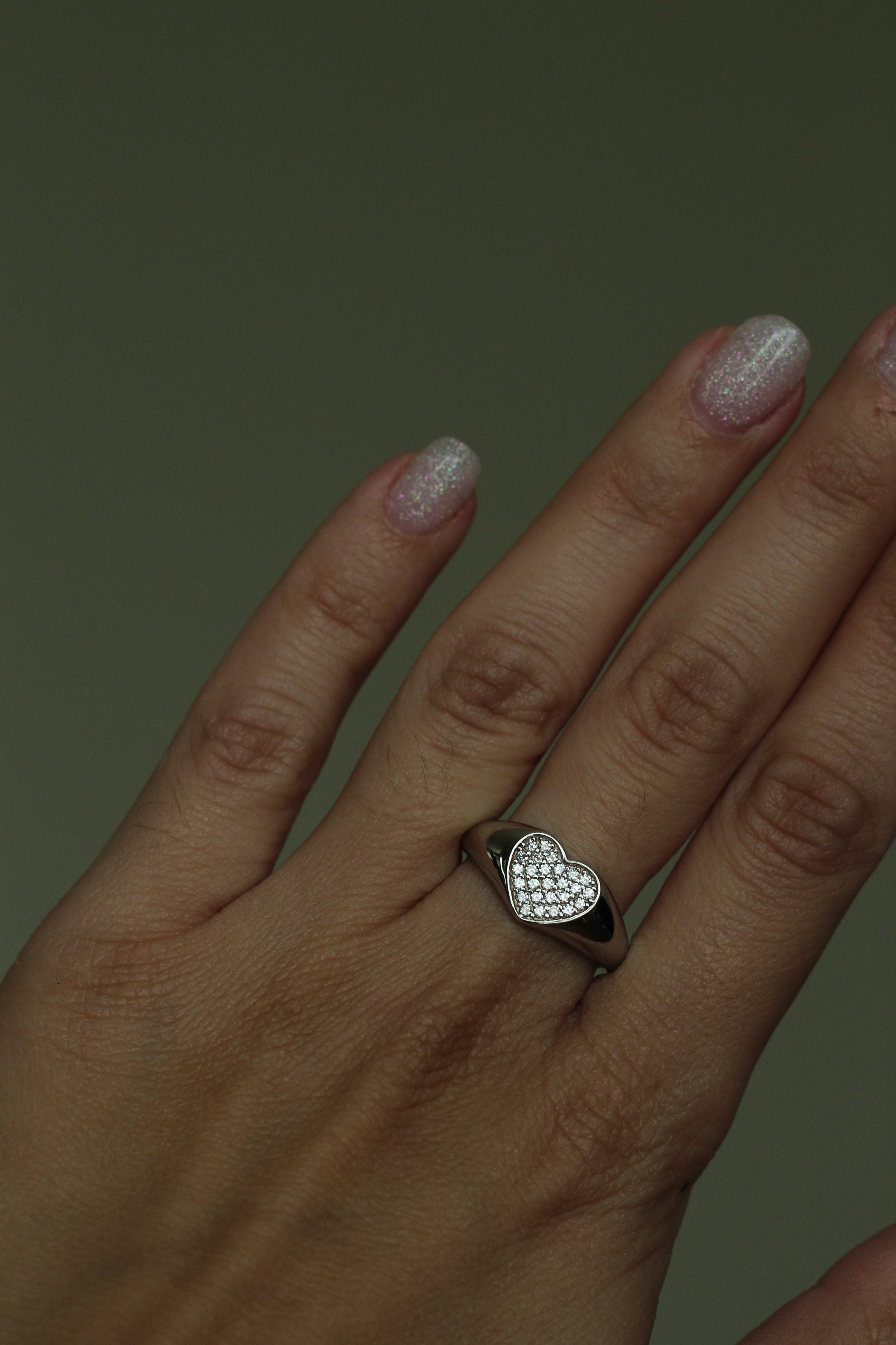 Anello chevalier cuore