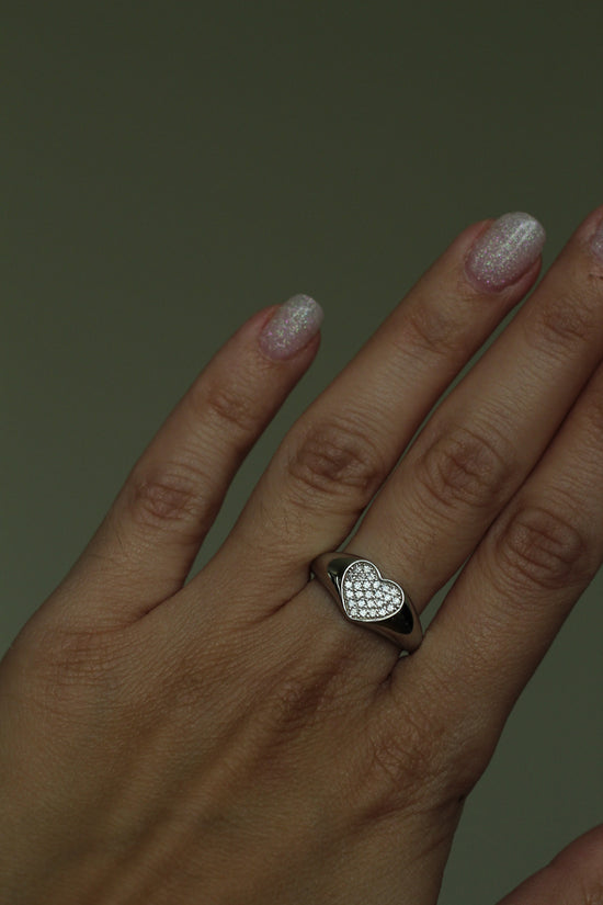 Anello chevalier cuore