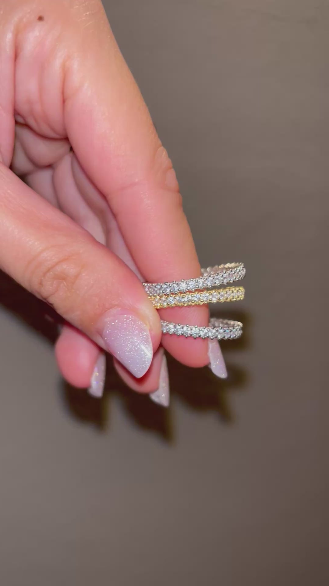 Anello fedina zirconi