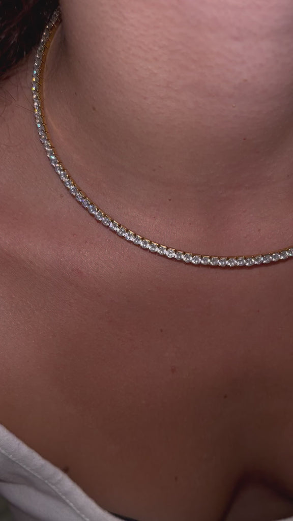 Collana rigida tennis